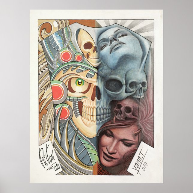 50/50 TATTOO ART repro Poster (Framsidan)