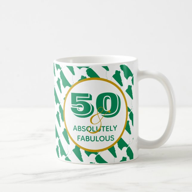 50 & absolut fabulös NIGERIA Firande Kaffemugg (Höger)