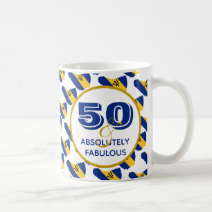 50 & Absolut Fabulous BARBADOS Firande Kaffemugg
