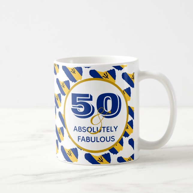 50 & Absolut Fabulous BARBADOS Firande Kaffemugg (Höger)
