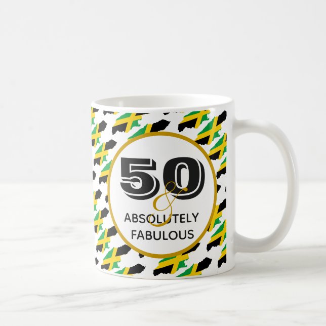 50 & Absolut Fabulous JAMAICA Firande Kaffemugg (Höger)