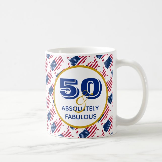 50 & Absolut Fabulous United STATER Firande Kaffemugg (Höger)