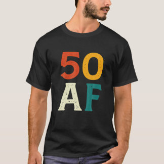 50 AF Funny Retro 1972 50 Födelsedag 50 år gammal T Shirt