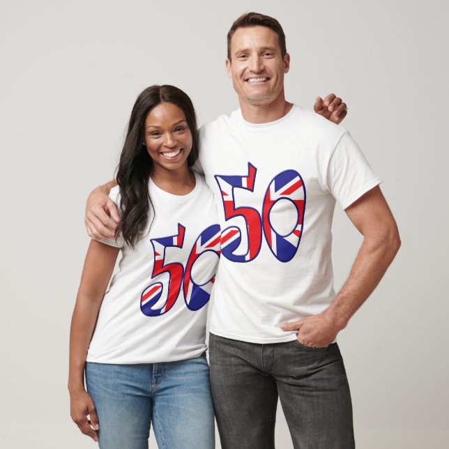 50 Ålder UK T-shirt (Unisex)
