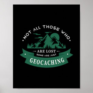 50.Alla som är Borttappadar vissa är inte bara Geo Poster