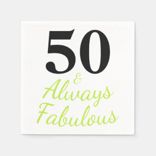 50 & Alltid Fantastisk Födelsedag Pappersservett