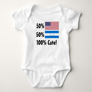 50% amerikan 50% gullig honduransk 100% tee