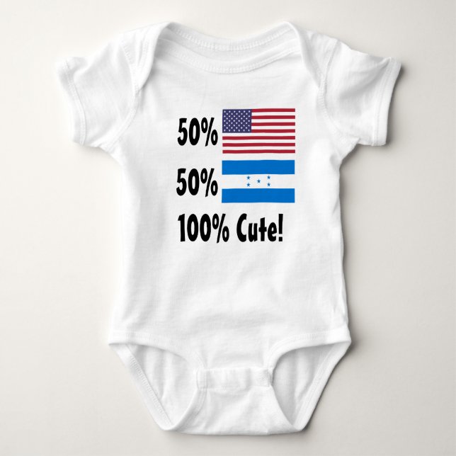50% amerikan 50% gullig honduransk 100% tee (Framsida)