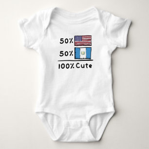 50 % amerikanska 50 % guatemalanska 100 % Cute Gua T Shirt