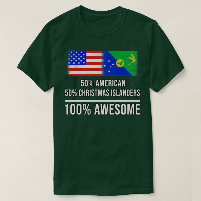 50 amerikanska 50 Julöar 100 Fantastisk Gif T Shirt (Design framsida)