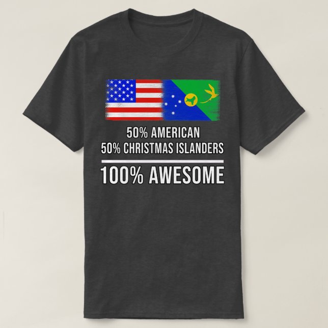 50 amerikanska 50 Julöar 100 Fantastisk Gif T Shirt (Design framsida)