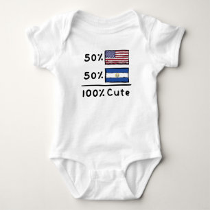 50 % amerikanska 50 % saloranska 100 % Cute El Sal T Shirt