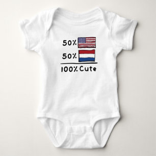 50 % amerikanskt 50 % nederländskt 100 % Cute Net T Shirt