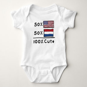 50 % amerikanskt 50 % nederländskt 100 % Cute Neth T Shirt