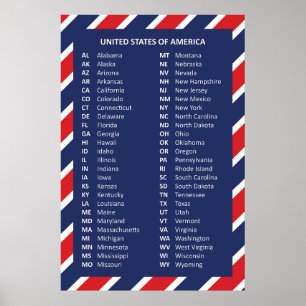 50 Amerikas förenta stater Poster