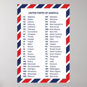 50 Amerikas förenta stater Poster