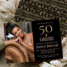 50 and Fabulous | 50th Birthday Party Invitation