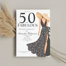 50 and Fabulous Black Birthday Party