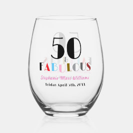 50 and Fabulous Bold Art Deco 50th Birthday Party