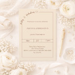 50 and fabulous champagne gold birthday inbjudningar<br><div class="desc">Celebrate a milestone in style with this elegant 50 & Fabulous birthday invitation in soft champagne tones. Designed for a sophisticated and memorable celebration, this invitation features a clean, modern layout with a delicate script detail and subtle heart accent for a feminine and timeless touch. Perfect for women celebrating their...</div>
