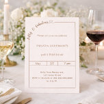 50 and fabulous ivory birthday inbjudningar<br><div class="desc">Celebrate a milestone in style with this elegant 50 & Fabulous birthday invitation in soft ivory. Designed for a sophisticated and memorable celebration, this invitation features a clean, modern layout with a delicate script detail and subtle heart accent for a feminine and timeless touch. Perfect for women celebrating their 50th...</div>