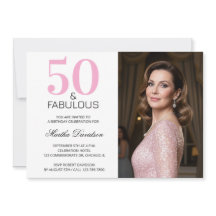 50 and Fabulous Pink 50th Birthday