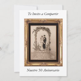 50 aniversario de Bodas Inbjudningar