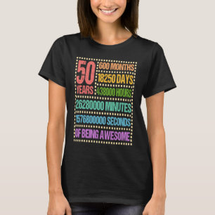 50 år 600 månader 50 födelsedagar 50 t shirt