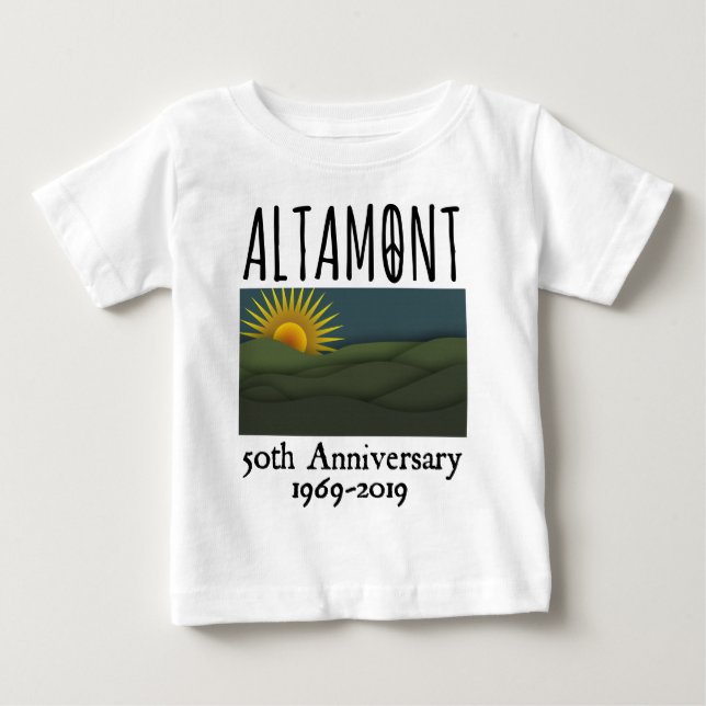 50 år Altamont Speedway Free Concert 1969 T Shirt (Framsida)