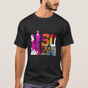 50 ÅR AV ATT VARA 50 ÅR LÅNGT I FANTASTISK CHESS T SHIRT