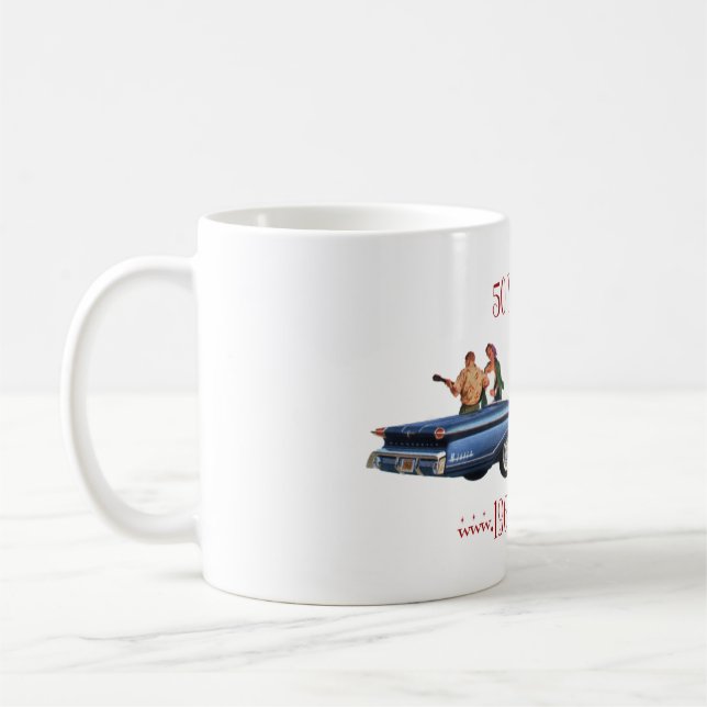 50 år av den roliga muggen kaffemugg (Vänster)