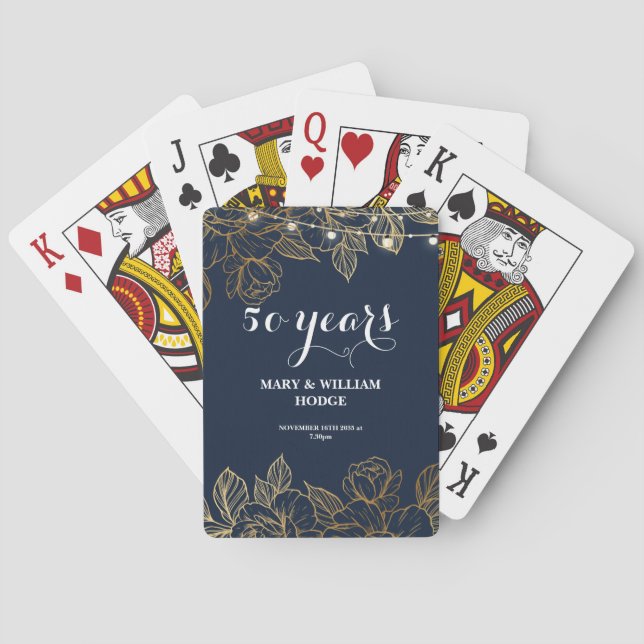 "50 år av evighet: En årsdag att minnas" Casinokort (Baksidan)