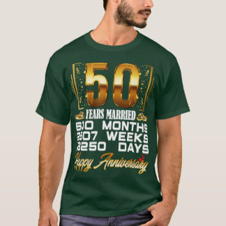 50 år begravd på 50 år Bröllop T Shirt