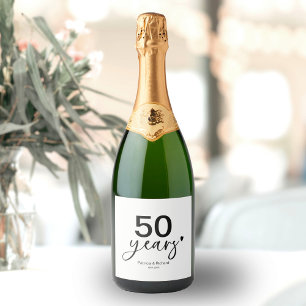 50 år Bröllop-årsdagen för svart och vitt