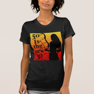 50 är de nya 30na, 50th födelsedaggåvor! t-shirt