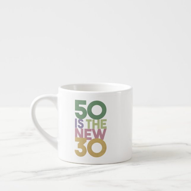 50 är den nya 30-50:e födelsedagsgiften Essential Espressomugg (Vänster)