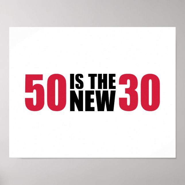 50 är den nya 30-årsdagen poster (Framsidan)
