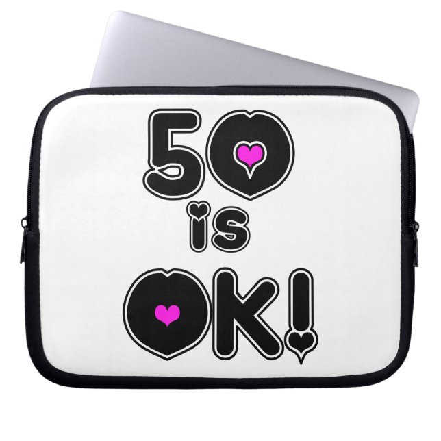50 är den reko födelsedagen laptop sleeve (Framsidan)