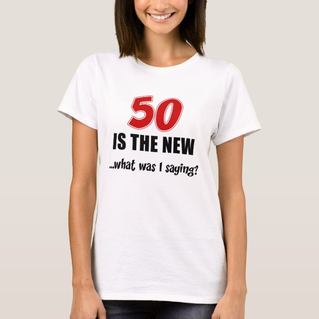 50 är det nytt t-shirt (Framsida)