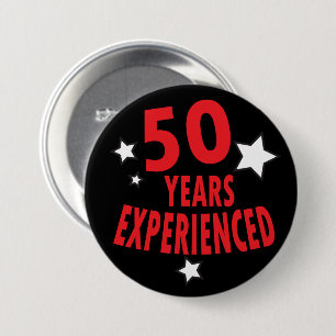 50 år erfor den 50th födelsedaghumorn knapp