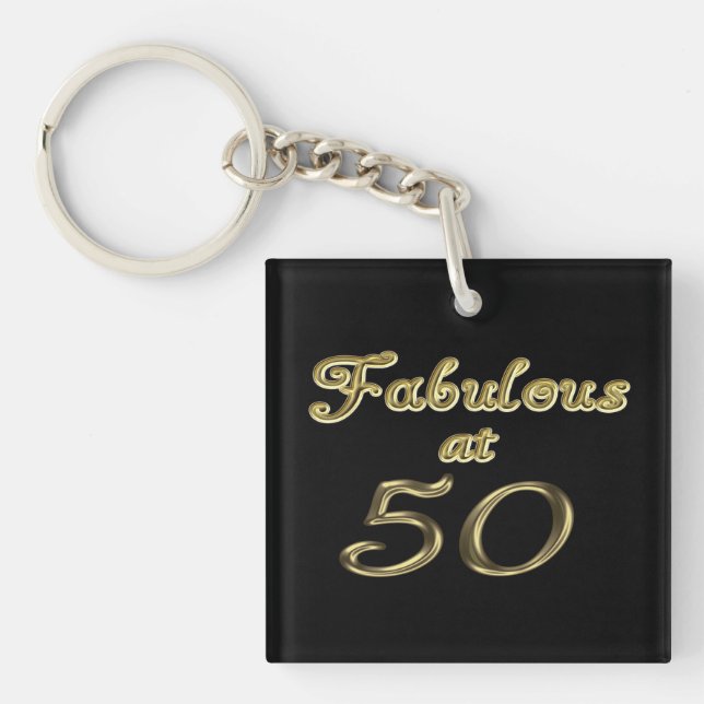 50 år Fabulous vid 50 Guld Typografi 50 år (Framsidan)
