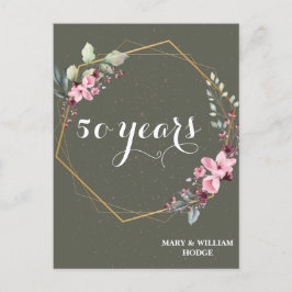 "50 år för evigt: En årsdag för minnet" Vykort