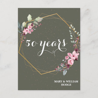 "50 år för evigt: En årsdag för minnet" Vykort