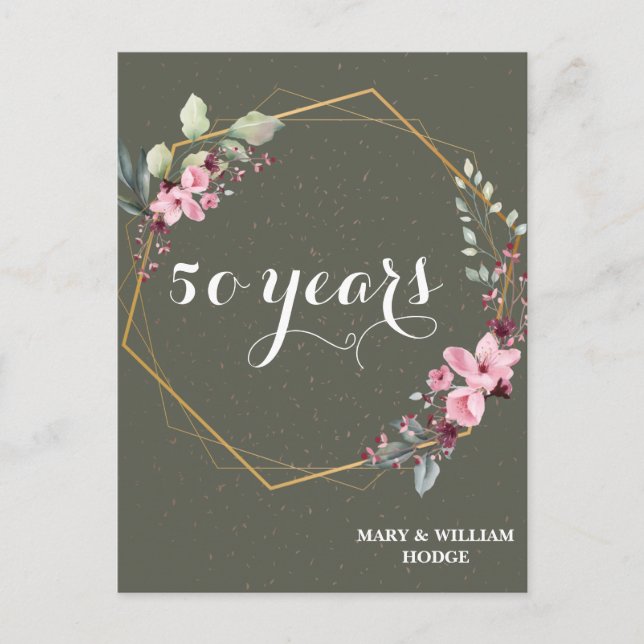 "50 år för evigt: En årsdag för minnet" Vykort (Framsida)