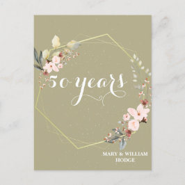 "50 år för evigt: En årsdag för minnet" Vykort