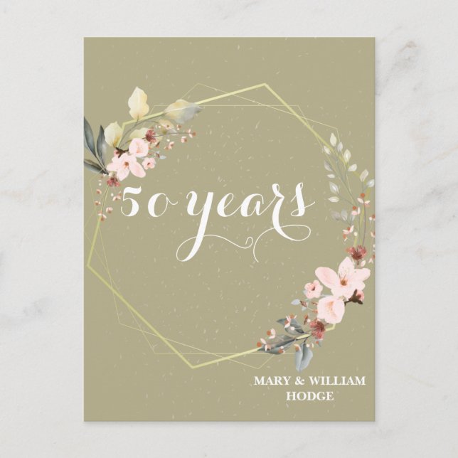 "50 år för evigt: En årsdag för minnet" Vykort (Framsida)