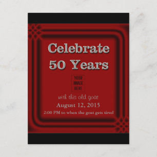 50 år gamla inbjudningar till getfoto från Firande