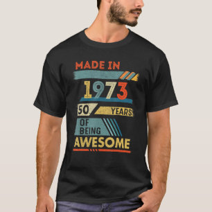 50 år gammal 1973, 50 år gammal av att vara kvinna t shirt