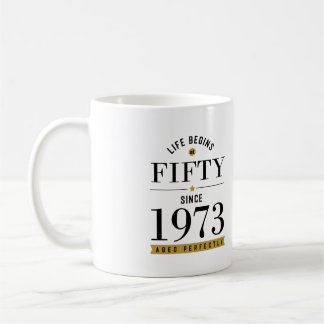 50 år gammal 1973 50:e födelsedagen T-Shirt Kaffemugg
