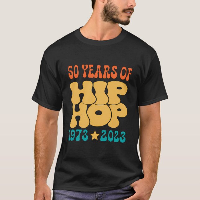 50 år gammal 50-årsdagen av Hip hop T Shirt (Framsida)